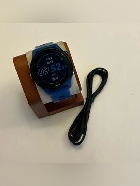 Garmin Forerunner 255, Tested, Charger Included, Blue/Blue, Very Good